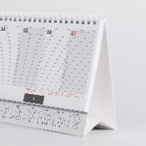 BRUNNEN 1077262903  Wochenkalender  Tischkalender  2023  Modell 772  2 Seiten = 1 Woche  Blattgröße 29,7 x 10,5 cm  Karton-Einband mit verlängerter Rückwand  schwarz