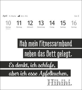 Typo-Sprüche-Kalender Postkartenkalender 2023