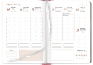 Lady Journal Unicorn 2025 - Einhorn - Taschenkalender A6 - Weekly - 192 Seiten - Notiz-Buch - Termin-Planer - Alpha Edition