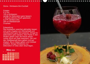 Faszination rote Cocktails (Wandkalender 2023 DIN A3 quer)