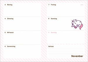 Pusheen 17-Monats-Kalenderbuch A5 2026