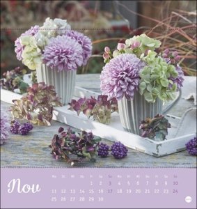 Blumengrüße Postkartenkalender 2024. Kleiner Kalender mit 12 traumhaften Fotos von Blumensträußen und Blüten. Zum Aufstellen oder Aufhängen. Blumen-Kalender 2024 mit Postkarten.