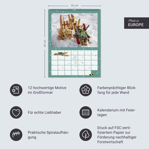 Teddybären Kalender 2026