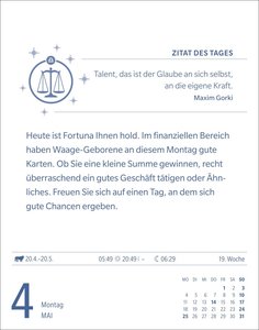 Waage Sternzeichenkalender 2026