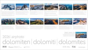 Luftbildkalender - airphoto Dolomiten 2026