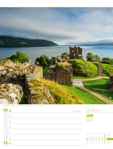 Schottland - Zwischen Highlands und Hebriden - Wochenplaner Kalender 2025