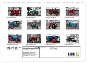 HANOMAG und LANZ Oldtimer Modelle (hochwertiger Premium Wandkalender 2024 DIN A2 quer), Kunstdruck in Hochglanz