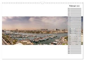 City - Panoramen (Wandkalender 2024 DIN A3 quer), CALVENDO Monatskalender