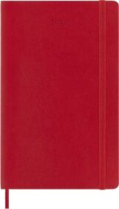 Moleskine 12 Monate Tageskalender 2024, Large/A5, Scharlachrot