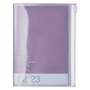 MARK\'S 2022/2023 Taschenkalender A6 vertikal, COLORS, Purple