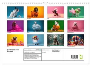 Hundemode vom Dogwalk (Wandkalender 2024 DIN A3 quer), CALVENDO Monatskalender