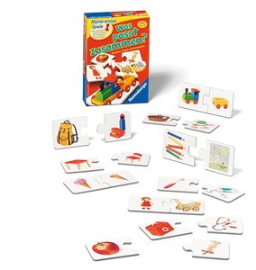 Ravensburger 21402 - Was passt zusammen? - Puzzelspiel für Kinder, Bildpaare zuordnen für 1-4 Spieler ab 2 Jahren