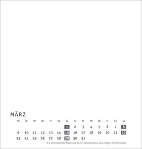 Premium-Bastelkalender weiß mittel 2026