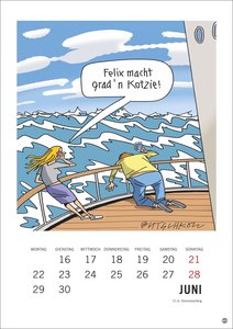 Peter Butschkow: Cartoon-Kracher Halbmonatskalender 2026