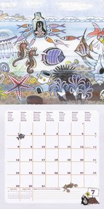 Der kleine Maulwurf 2024 - Wand-Kalender - Broschüren-Kalender - 30x30 - 30x60 geöffnet - Kinder-Kalender