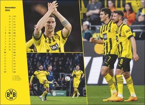 BVB Edition. Großer Wandkalender 2024. Einzigartiger Fotokalender mit allen Stars von Borussia Dortmund. Wandkalender XXL für Fußballfans. Querformat 68 x 49 cm.