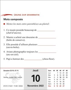 Sprachkalender Französisch Kalender 2022