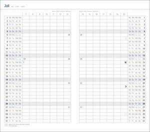 Monats-Taschenkalender, schwarz 2026