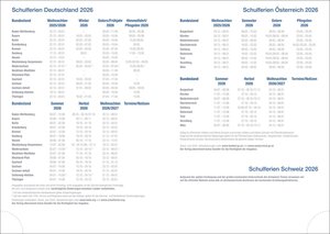 Wochen-Cheftimer A5, Alu silber 2026