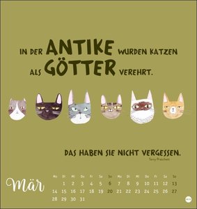 Katzensprüche Postkartenkalender 2022