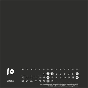Bastelkalender schwarz klein 2022