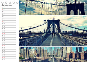 welcome to New York City / Geburtstagskalender (Tischkalender 2022 DIN A5 quer)