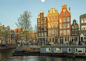 Amsterdam - Impressionen aus dem Grachtengordel (Wandkalender 2022 DIN A3 quer)