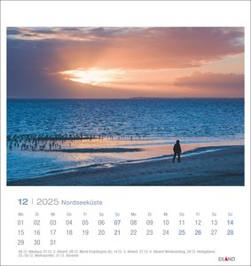 Nordseeküste Postkartenkalender 2025