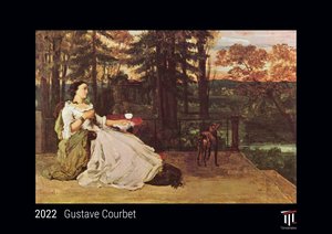 Gustave Courbet 2022 - Black Edition - Timokrates Kalender, Wandkalender, Bildkalender - DIN A3 (42 x 30 cm)