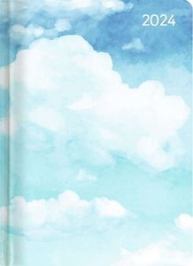 Minitimer Style Wolkenspiel 2024 - Taschen-Kalender A6 - Weekly - 192 Seiten - Notiz-Buch - mit Info- und Adressteil - Alpha Edition