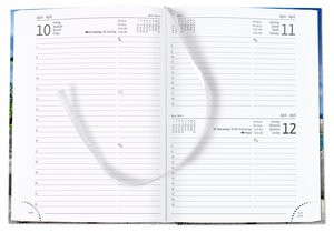 Buchkalender Style Beach 2025 - Büro-Kalender A5 - Cheftimer - 1 Tag 1 Seite - 352 Seiten - Blume - Alpha Edition
