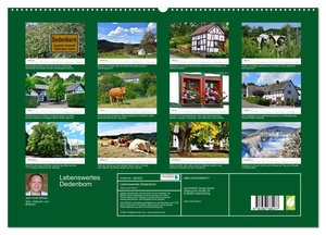 Lebenswertes Dedenborn (hochwertiger Premium Wandkalender 2024 DIN A2 quer), Kunstdruck in Hochglanz