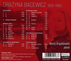 Grigaliunaite, M: Bacewicz:Piano Music