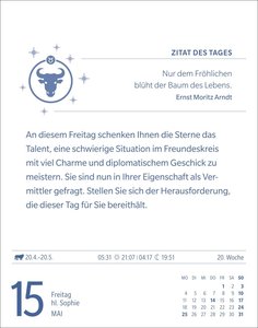 Stier Sternzeichenkalender 2026