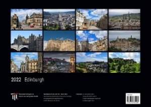 Edinburgh 2022 - Black Edition - Timokrates Kalender, Wandkalender, Bildkalender - DIN A3 (42 x 30 cm)