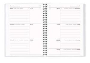 Collegetimer Llama 2023/2024 - Schüler-Kalender A5 (15x21 cm) - Lama - Ringbindung - Weekly - 224 Seiten - Terminplaner - Alpha Edition
