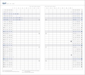 Monats-Taschenkalender, schwarz 2026