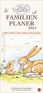Weißt du eigentlich, wie lieb ich dich hab? Familienplaner 2024. Familienkalender mit 5 Spalten. Liebevoll illustrierter Familien-Wandkalender mit Schulferien und Stundenplänen.