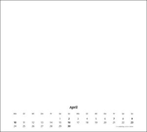 Bastelkalender 2023 silber. Weiße Innenseiten in einem Blanko-Kalender zum Basteln. Eigene Fotos auswählen und verzieren - auch perfekt zum Verschenken!