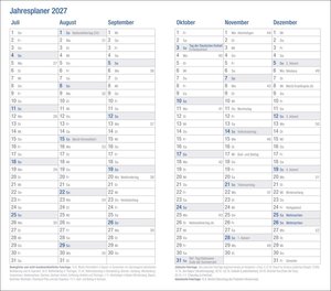 Wochen-Taschenkalender, schwarz 2026