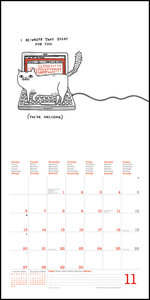 A Cat\'s Life 2023 - Wand-Kalender - Broschüren-Kalender - 30x30 - 30x60 geöffnet - Katzen - Cartoon