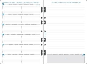 Kalendereinlage Timer 21, 1 Woche/1 Seite + Notizen