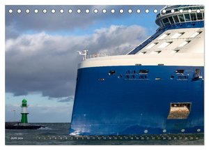 Maritime Impressionen Warnemünde (Tischkalender 2024 DIN A5 quer), CALVENDO Monatskalender
