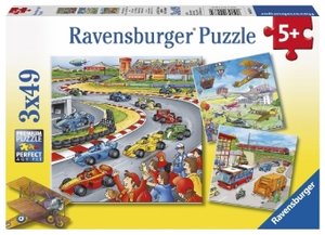 Ravensburger 09273 - Alles unterwegs, 3 x 49 Teile Puzzle
