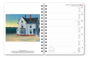 Edward Hopper 2023 - Diary - Buchkalender - Taschenkalender - Kunstkalender - 16,5x21,6