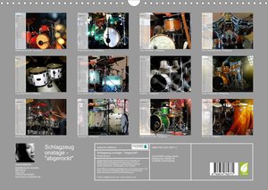 Schlagzeug onstage - \"abgerockt\" (Wandkalender 2023 DIN A3 quer)