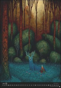 Inner Mystic Posterkalender 2023 von Andy Kehoe. Märchenhafter Wandkalender mit 12 mystischen Traumwelten. Magischer Kalender 2023 XXL. 37x54 cm. Hochformat