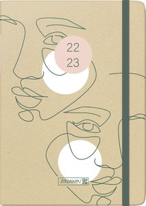Schülerkalender 2022/2023 Faces, A5, Hardcover-Einband