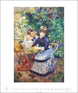 Auguste Renoir Edition Kalender 2024. Kunst-Kalender für Fans des Impressionismus. Jeder Monat ein Meisterwerk von Renoir im Großformat. 46x55 cm Hochformat