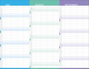 3-Monats-Familienplaner 2026